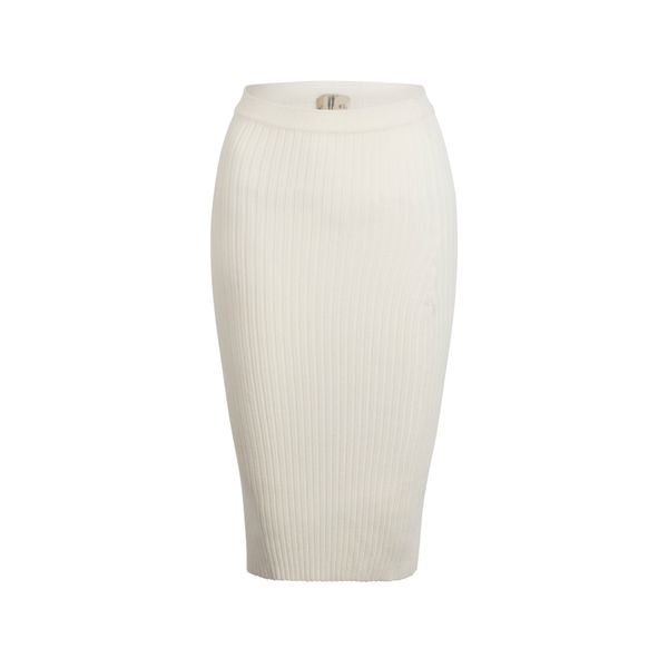 GIU GIU Ivory Nonna Tube Skirt