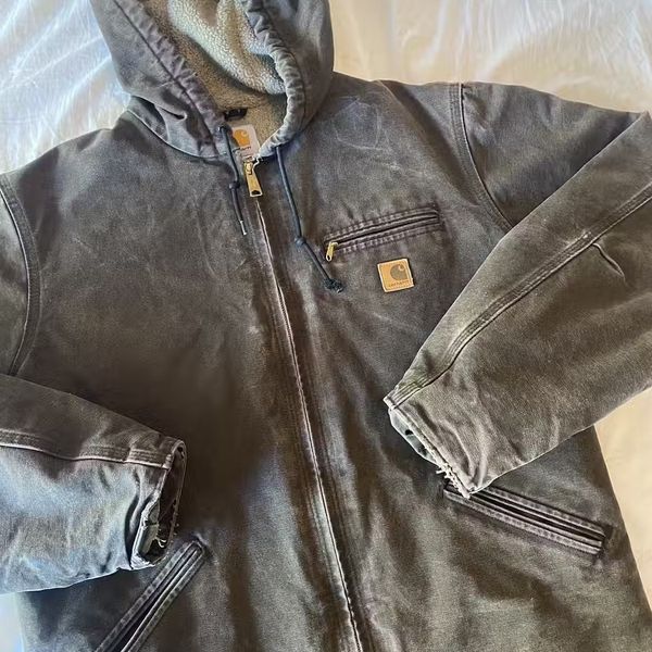 Vintage Mocha Carhartt Hooded Jacket