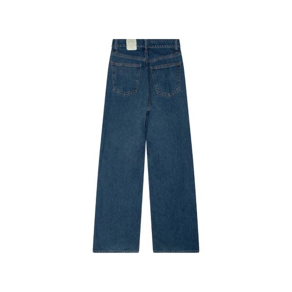 St. Agni Blue High Rise Wide Leg Jeans