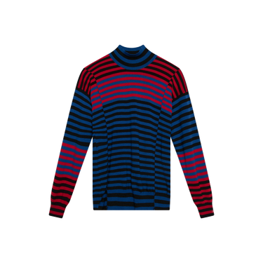 Mads Nørgaard Striped Mock Neck Sweater