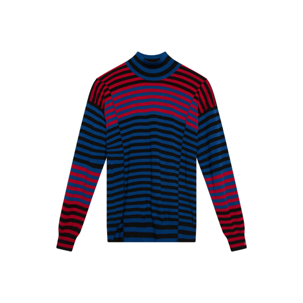 Mads Nørgaard Striped Mock Neck Sweater