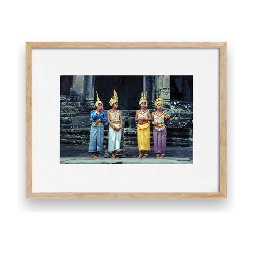 Girls at Angkor Wat Print