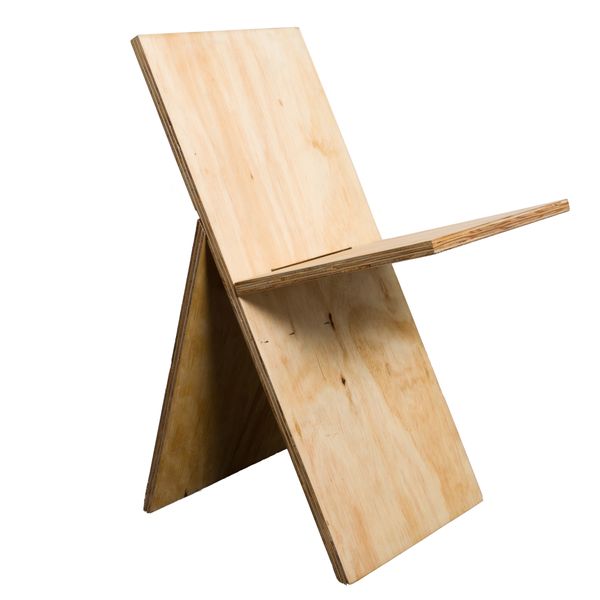 "A" Chair- Natural Plywood
