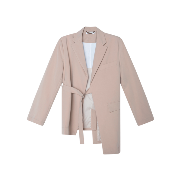 Decon Belted Blazer in Camel