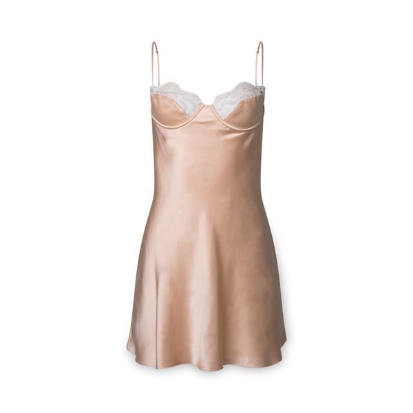 Underwire Slip Dress in Rose