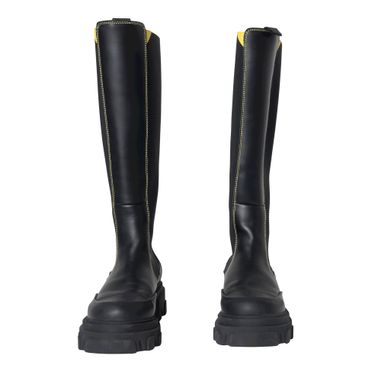 Ganni Knee High Leather Boots