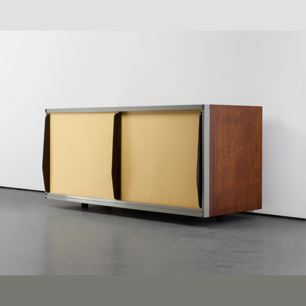 Charlotte Perriand & Jean Prouvé Brazza Cupboards with Two Doors Called HB1, 1952