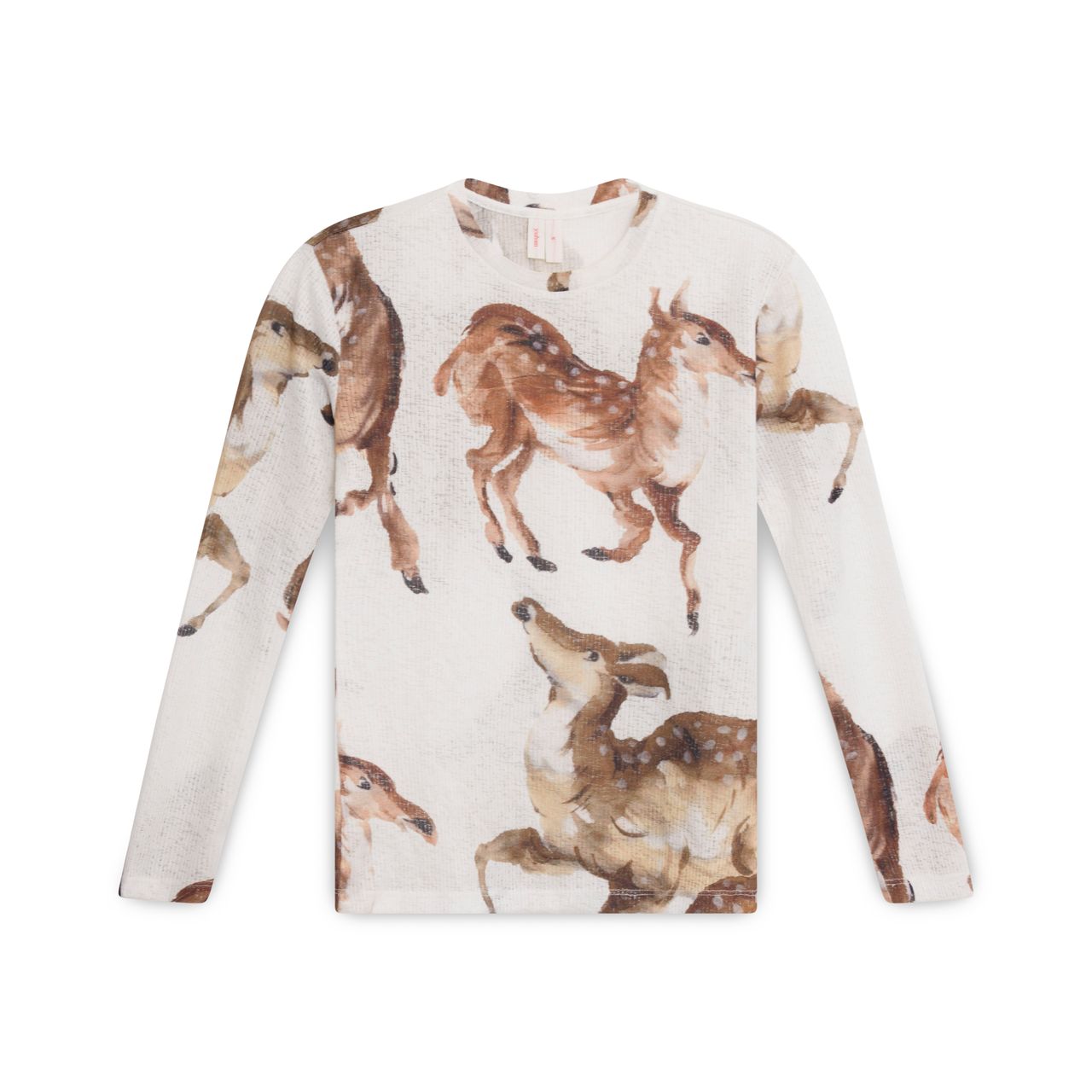 Yuhan Wang Deer-Print Top by Jackie Shuya Tan | Basic.Space