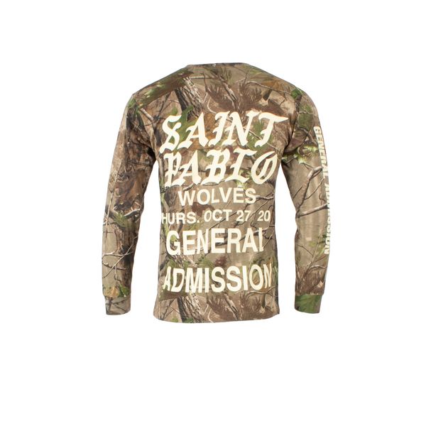 Kanye West Saint Pablo Tour Camo Long Sleeve Shirt