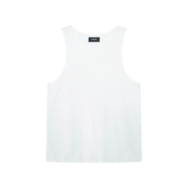 Represent White Ribbed Tank Top