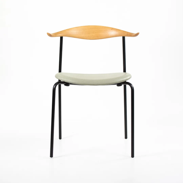 Shagreen Leather and Oak Dining Chair by Hans Wegner for Carl Hansen, 2020