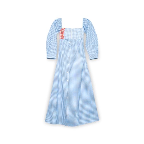 CF. Goldman Blue Gingham Midi Dress