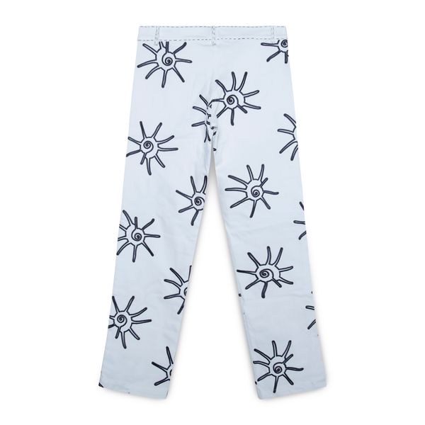 Anim Sun Embroidered White Jeans