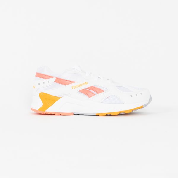 Reebok Aztrek Sneaker in White/Stellar Pink/Gold