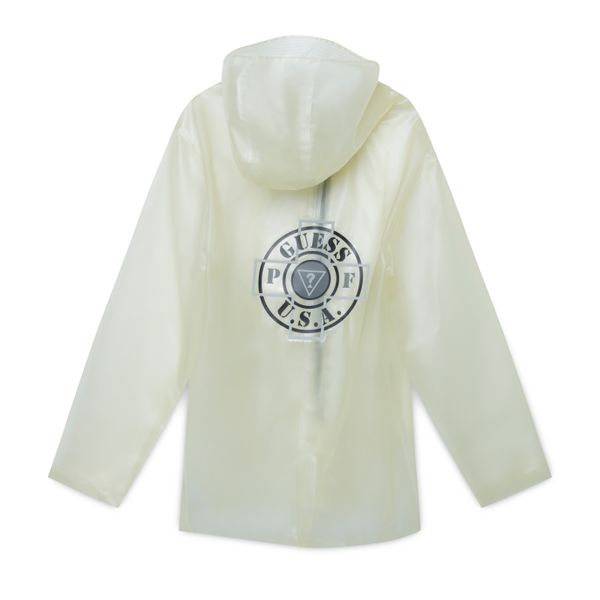 Guess x Places + Faces clear PVC raincoat