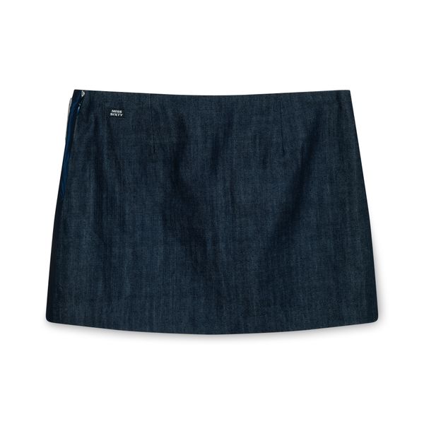 Miss Sixty Denim Belt Loop Mini Skirt