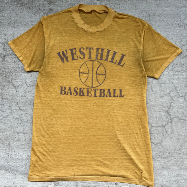 1980s Westhill Basketball Paper Thin Single Stitch Tee