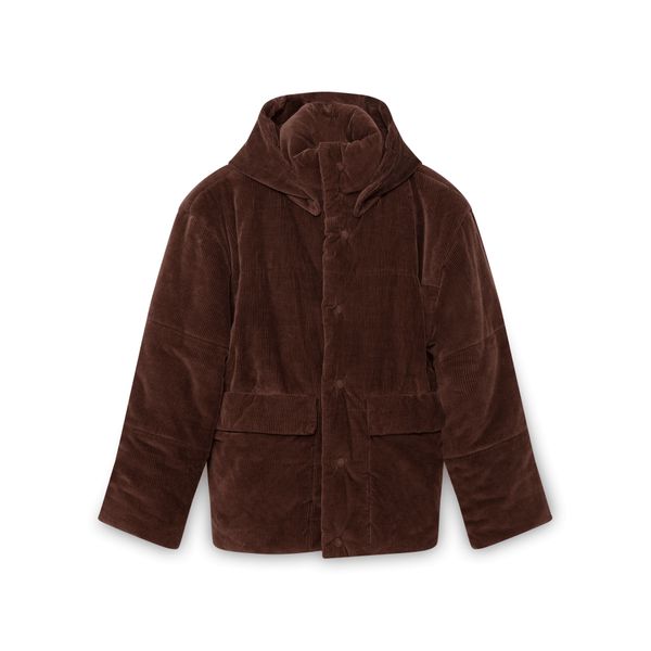 Nanushka Brown Corduroy Hide Jacket