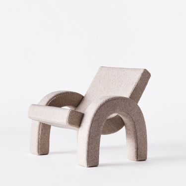 Arco Lounge Chair Boucle Natural by Edin & Lina Kjellvertz