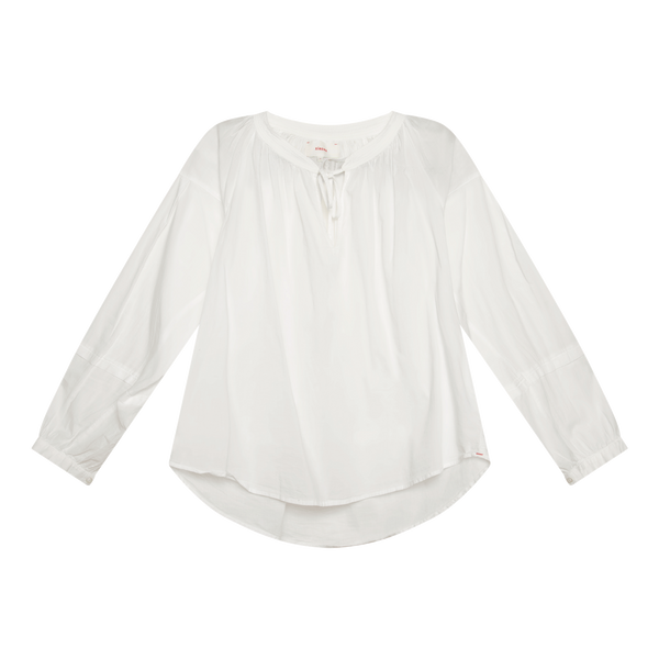 Xirene White Peasant Top