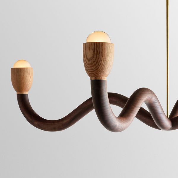 Squiggle Chandelier by Christopher Miano, 2023