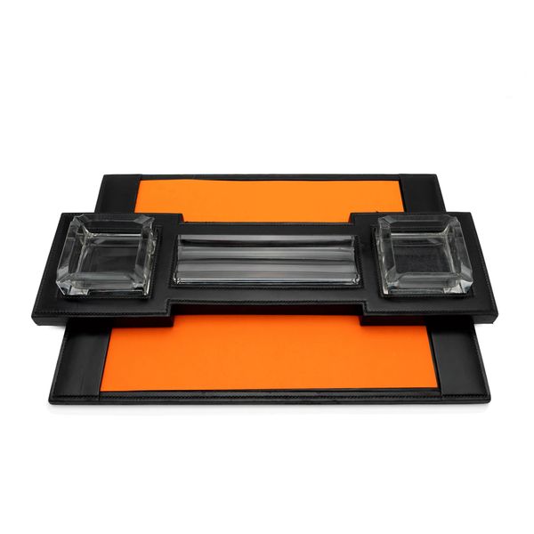 Hermes Leather Desk Set circa 1940s by Paul Dupre Lafon