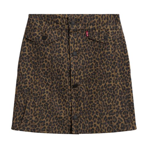 Levi's Premium High Waisted Leopard Skirt