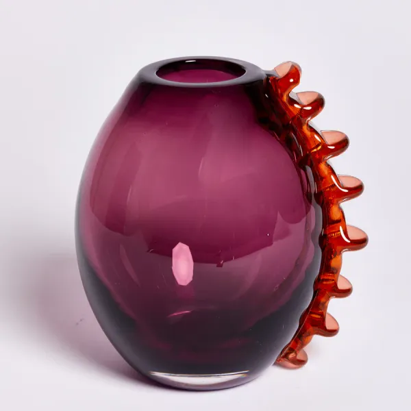 Dark Prickly Vase