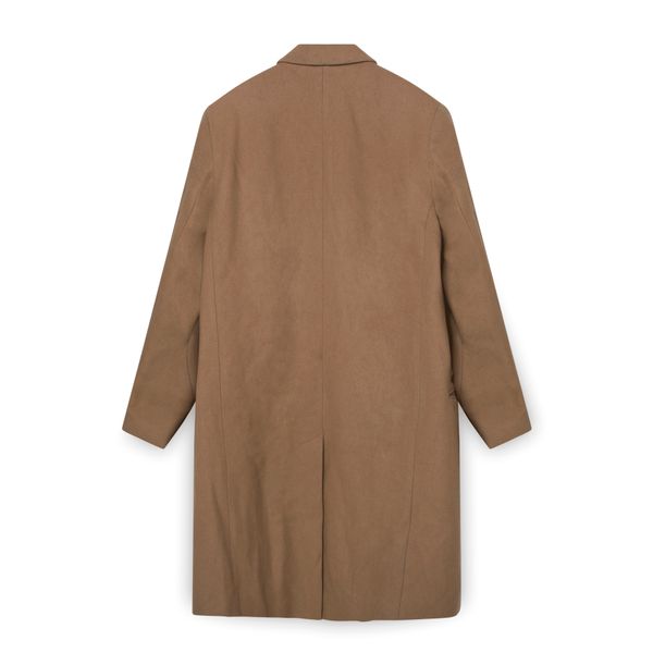 Harmony Beige Long Wool Coat