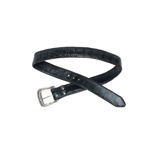 Vintage Black Croc Belt