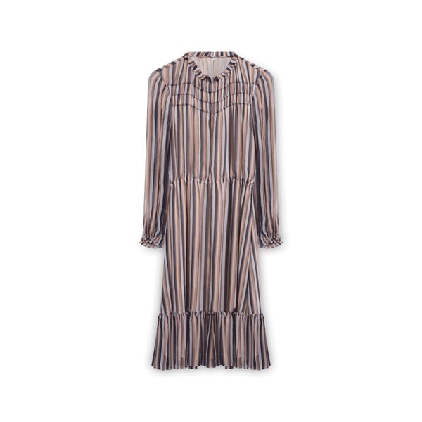 Derek Lam 10 Crosby Striped Long sleeve Dress - Multicolor