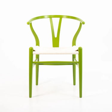 Green Wishbone Dining Chair by Hans Wegner for Carl Hansen, 2021