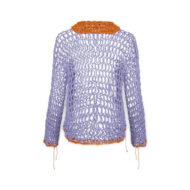 Collared Shirt- Lavender/Orange