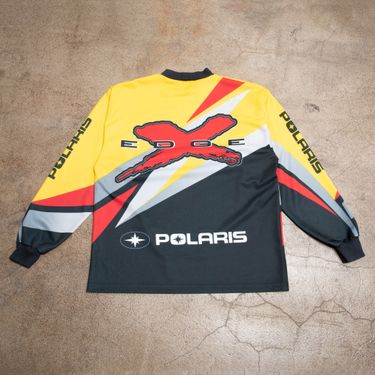 Vintage Yellow 'Polaris Edge' moto shirt