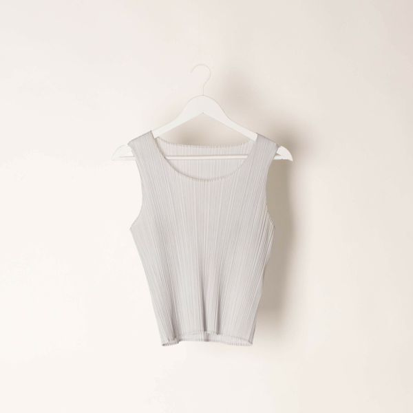 Issey Miyake Pleats Please Scoop Neck Tank