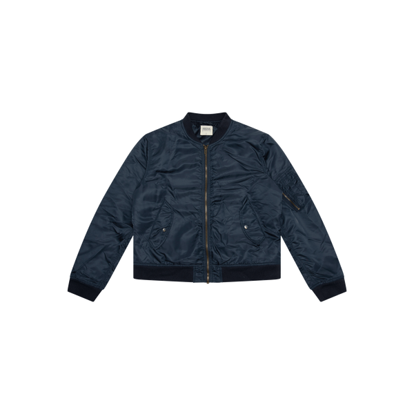 Yeezus Tour 2013 Navy Wes Lang Patched Bomber Jacket