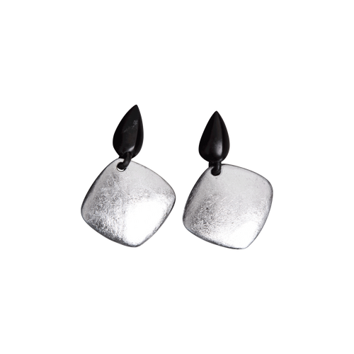 Monies Silver Clip-On Earrings