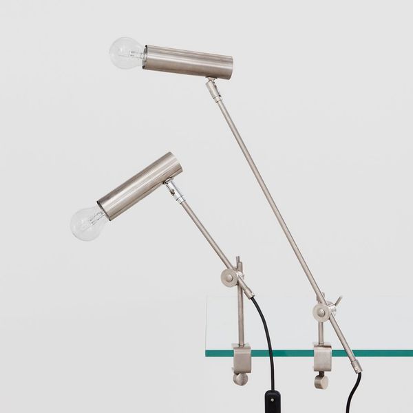 Pair of Asymmetric 1970's Clamp Lamps