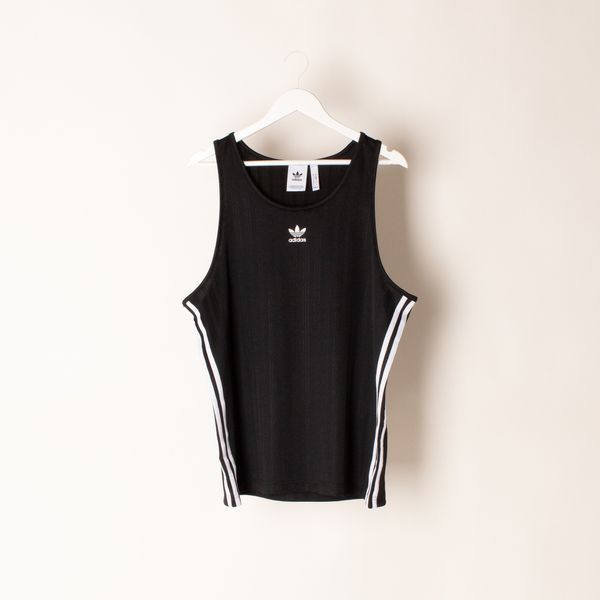 Adidas Adicolor Soccer Tank In Black