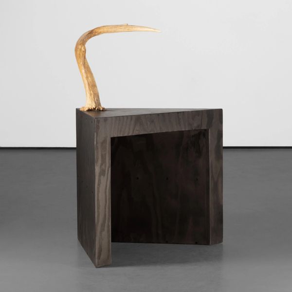 Stag Stool Black Plywood by Rick Owens