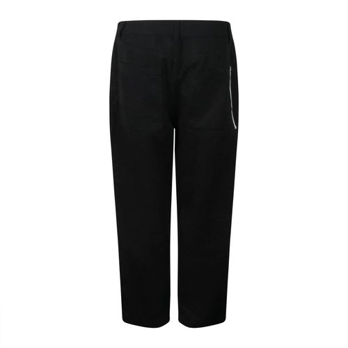 Helmut Lang Cropped Trousers with Pocket Tab