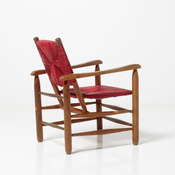 Straw Armchair by Charlotte Perriand, 1947