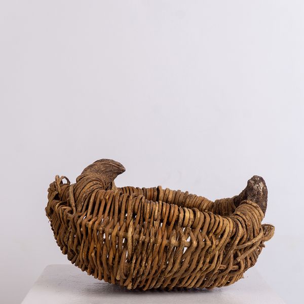 Primitive Earthen Woven Basket