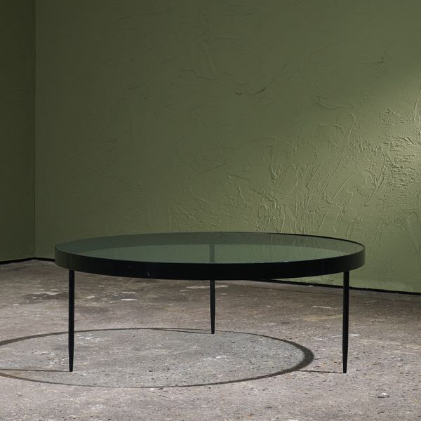 Large Black Lacquered Steel 'G4' Coffee Table Designed by Janni van Pelt, produced by Bas Van Pelt