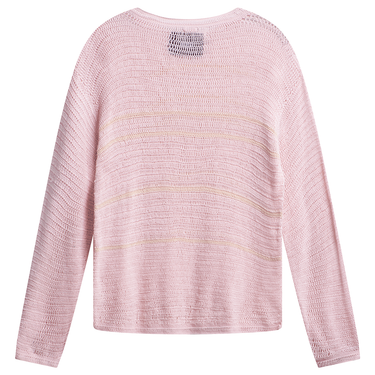 Bode Pink Crochet Sweater