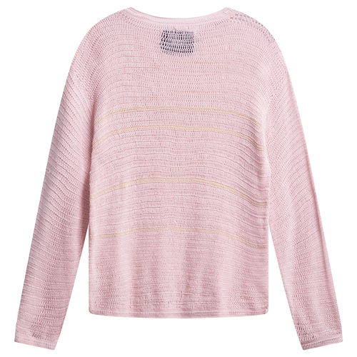 Bode Pink Crochet Sweater
