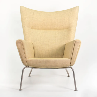 Yellow Wing Lounge Chair by Hans Wegner for Carl Hansen, 2020