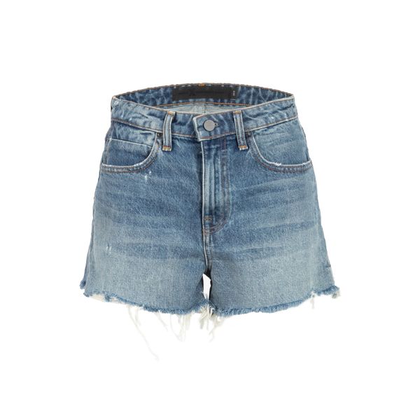 Denim x Alexander Wang High Rise Fitted Bite Shorts