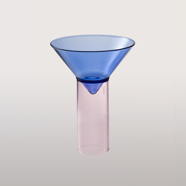 Martini Shot Glass Blue & Pink