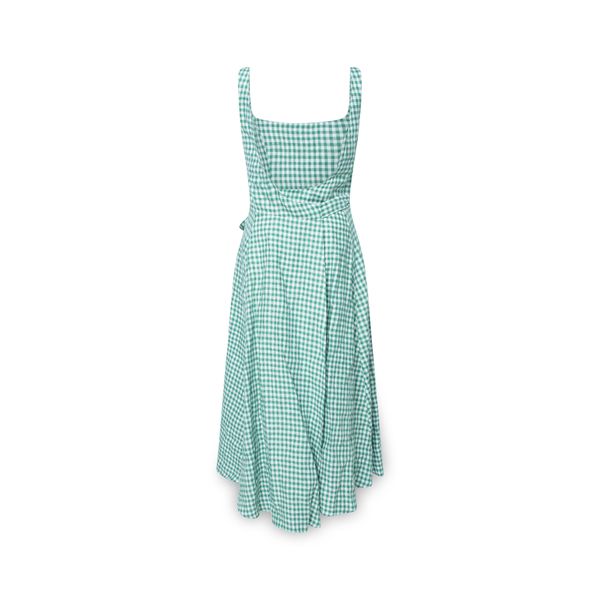 Reformation Plaid Print Midi Length Dress